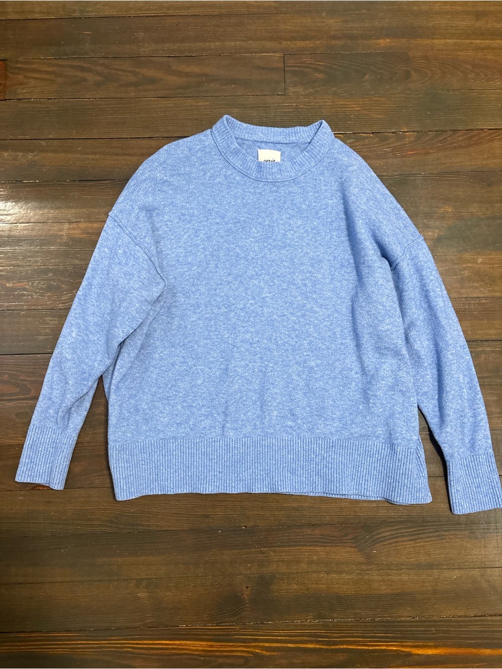 aerie Heathered Light Blue Crewneck Sweater